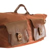 Minku brown leather travel bag