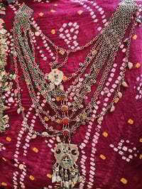 Image 2 of Vintage Kuchi Long Pendant and Chain Neckpiece (TJ025)