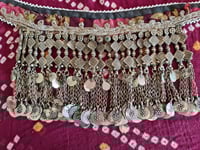 Image 1 of Vintage Kuchi Tribal Choker Neckpiece Fabric Base (TJ027)