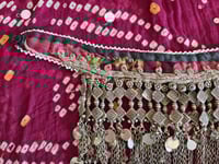 Image 3 of Vintage Kuchi Tribal Choker Neckpiece Fabric Base (TJ027)