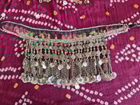Image 5 of Vintage Kuchi Tribal Choker Neckpiece Fabric Base (TJ027)