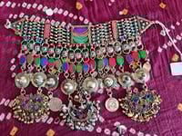 Image 1 of Vintage Kuchi Tribal Choker Neckpiece with Pendants (TJ028)