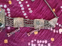 Image 3 of Vintage Kuchi Long Pendant and Chain Neckpiece (TJ030)