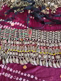 Image 3 of Vintage Kuchi Tribal Choker Neckpiece with Fringe(TJ029)