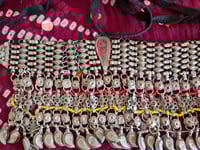 Image 2 of Vintage Kuchi Tribal Choker Neckpiece with Fringe(TJ029)