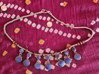 Image 3 of Tribal Kuchi Necklace Lapis Lazuli - (TJ031)