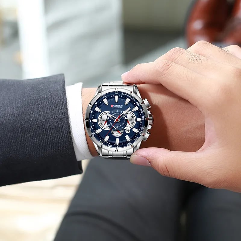 AquaChrono™ Curren Men's Luxury Chronograph Quartz Watch