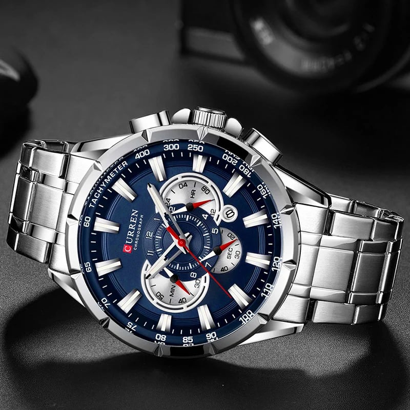 AquaChrono™ Curren Men's Luxury Chronograph Quartz Watch