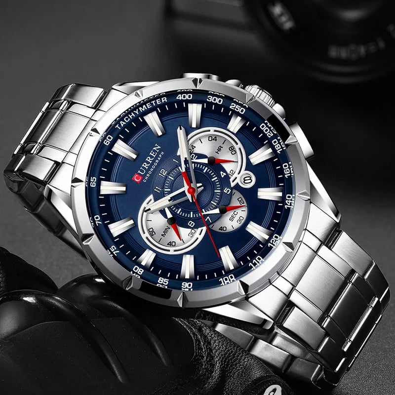 AquaChrono™ Curren Men's Luxury Chronograph Quartz Watch