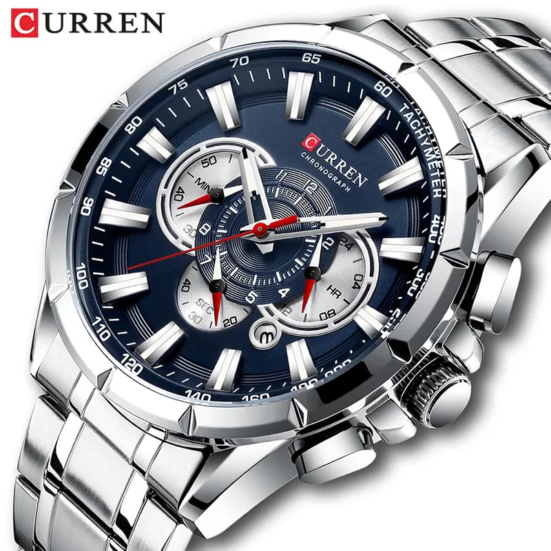 AquaChrono™ Curren Men's Luxury Chronograph Quartz Watch