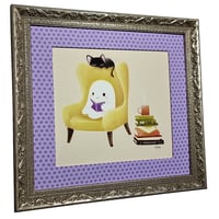 FRAMED READING GHOST PRINT