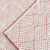 RED ON WHITE LIK KANTHA QUILT BY MiAA ARTISANS
