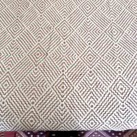 Image 3 of RED ON WHITE LIK KANTHA QUILT BY MiAA ARTISANS