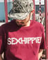Sexhippies - Daisy Logo T-Shirt (Burgundy) Image 3