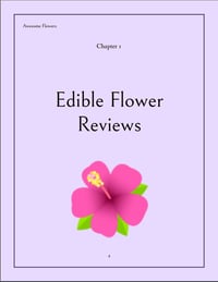 Image 4 of Awesome Flowers-An Ebook About Edible And Exotic Flowers!