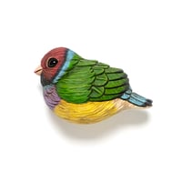 Image 1 of Mini Bird: Gouldian Finch by Calvin Ma 