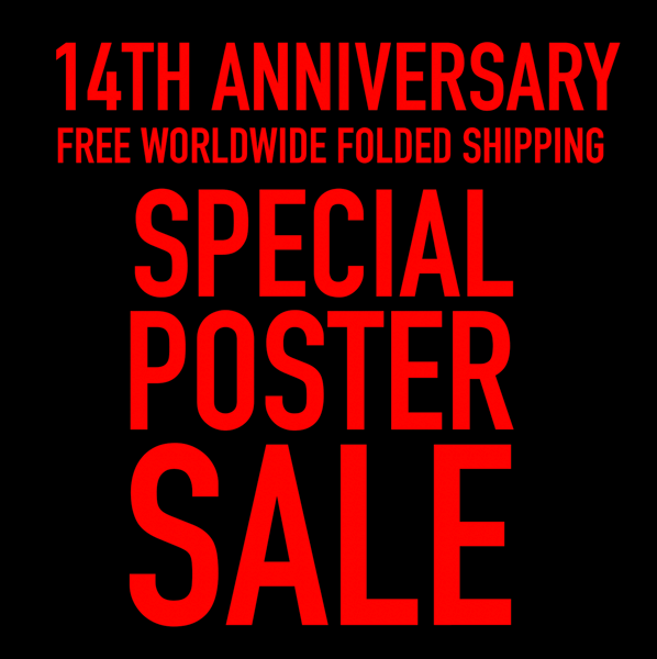 Image of 5 FOLDED POSTER FREE SHIPPING • ANNIVERSARY POSTER SALE