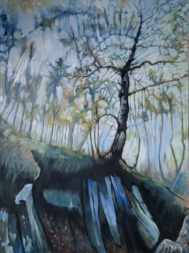 Silver Birch at Lawrencefield Greeting Card