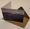 Heather above Higger Tor Greeting Card