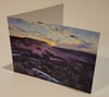 Heather above Higger Tor Greeting Card