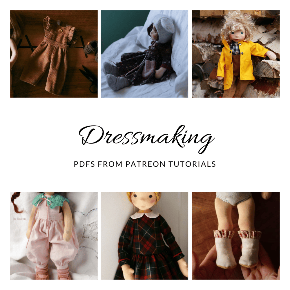 Image of Doll Dressmaking Series | Patreon PDFs Only | By Fig and Me