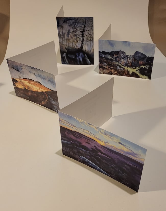 Pack of Four Greeting Cards -  £10)