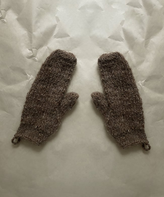 raw mittens