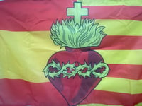 Image 4 of BANDERAS SAGRADO CORAZÓN/CATALUÑA/ESPAÑA/SAN JORGE/CRUZ BORGOÑA