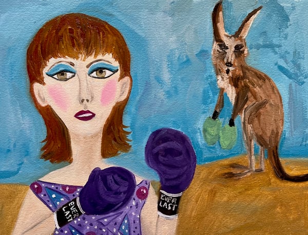 Image of Hit me with your best shot - Pat Benetar.  original painting