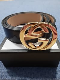 Image 1 of Gucci Belt Gold Buckle