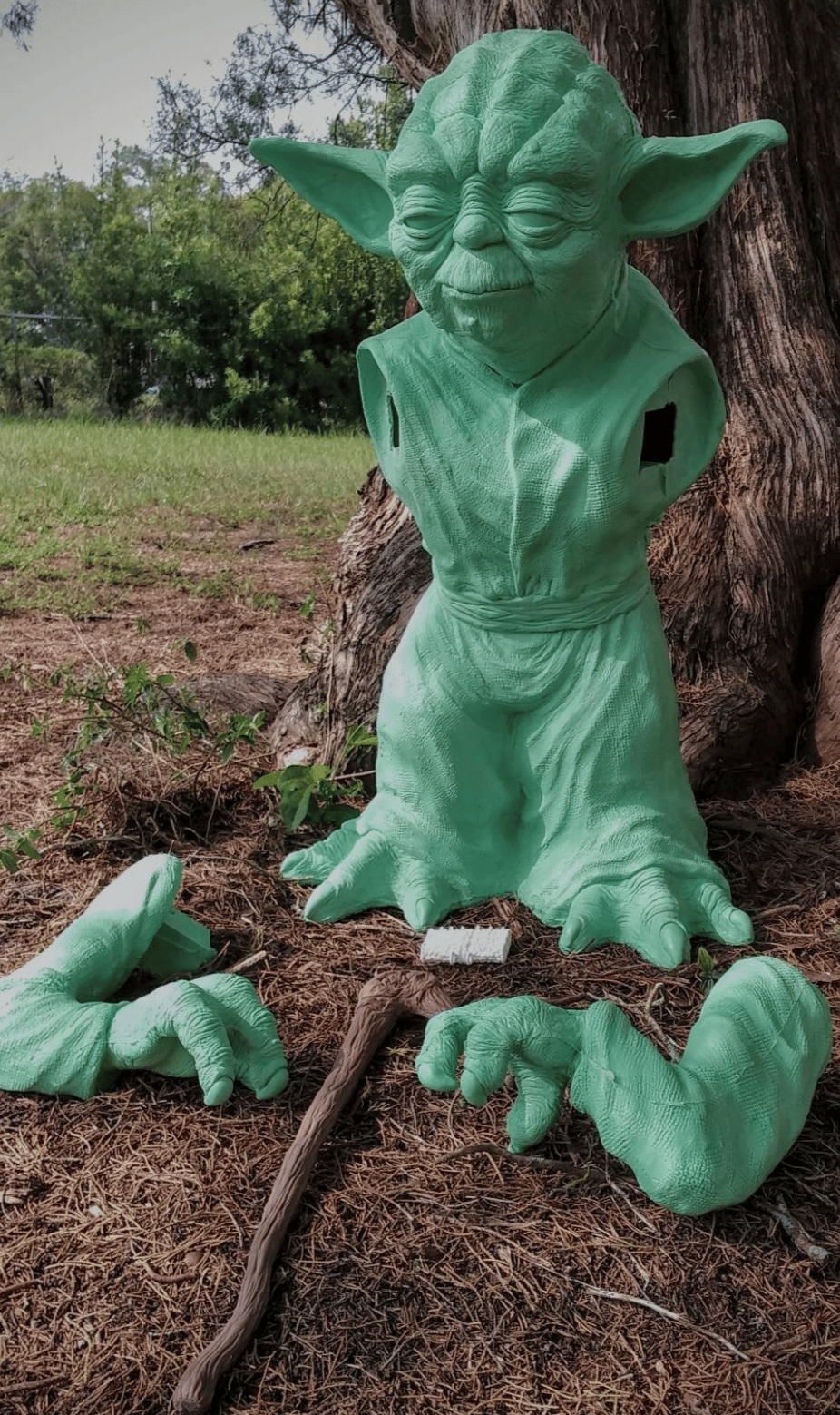 !BLANK! Life-size Master Yoda statue
