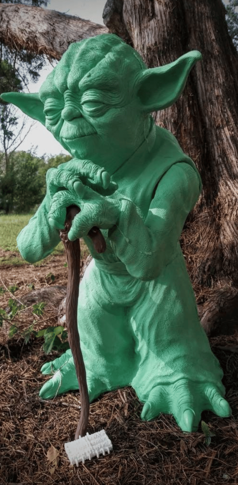 !BLANK! Life-size Master Yoda statue