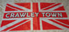 **HALF PRICE**Crawley Town Red British 1x0.5m Football/Ultras Flag. 