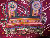 Image 2 of Tribal Kuchi Fabric and Fringe Belt- (TB0011)