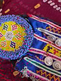 Image 5 of Tribal Kuchi Fabric and Fringe Belt- (TB0012)