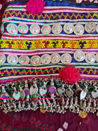 Image 1 of Tribal Kuchi Fabric and Fringe Belt- (TB0012)