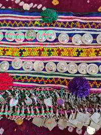 Image 2 of Tribal Kuchi Fabric and Fringe Belt- (TB0012)