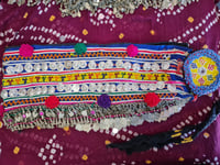 Image 4 of Tribal Kuchi Fabric and Fringe Belt- (TB0012)