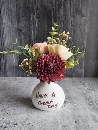 Image 3 of Custom Bud Vase with Handwriting
