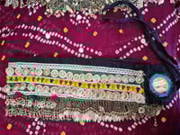 Image 4 of Tribal Kuchi Fabric and Fringe Belt- (TB0013)