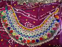 Image 2 of Tribal Kuchi Beaded Coin and Fringe Belt- (TB0014)