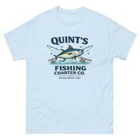 Image 6 of Quint’s Fishing Charter T-Shirt | Vintage Fishing Boat Graphic Tee