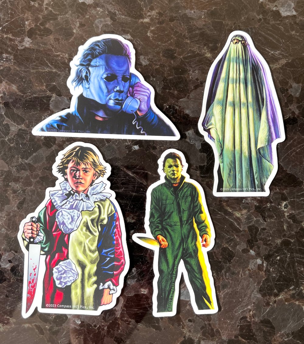 Halloween Sticker Set - 4 vinyl art stickers