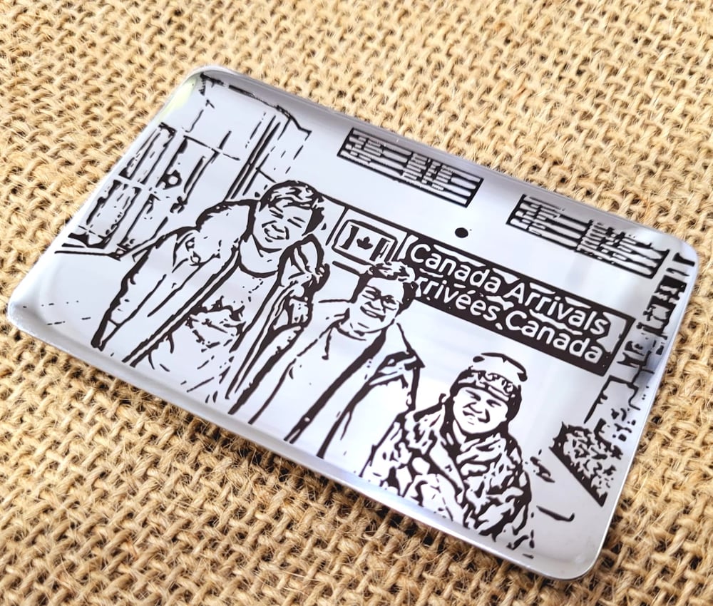 Image of Custom Metal Fridge Magnets. Personalize with Your PHOTO SKETCH / Messages