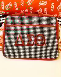 Image 4 of Houndstooth Soft Laptop Bag (3 Choices)