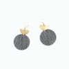Adina Lightweight Olive Suede Statement Earrings 