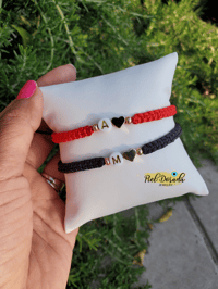 Image 1 of Custom Initial Bracelets Set 