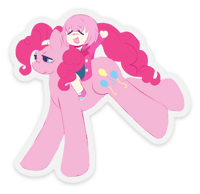 Pony Art Clear Vinyl Sticker