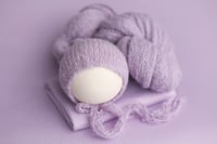 Image 5 of Brushed Knit Set / iris & lavender