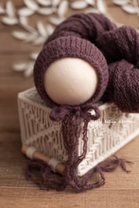 Image 4 of Brushed Knit Set / amethyst & plum